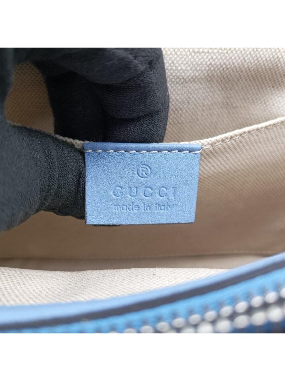 Gucci Dionysus Blue Multicolor Leather Shoulder Bag - Picture 10 of 16